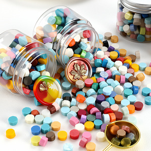 Granulés de cire à cacheter, mélange de couleurs aléatoires, bouteilles en plastique, fournitures de décoration de Noël, kit d'artisanat fait main - Product Image 2