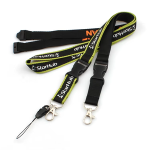高級ポリエステル製ランヤード、シルクスクリーン印刷ロゴ入り、耐久性のある車のキーホルダー、リリースバックルとフック付き - Product Image 4