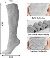 Chaussettes de botte cuissardes pour femmes Chaussettes habillées d'été Scrunch douces Design de mode coloré Logo anti-dérapant personnalisé Manchette Crew/Genou Floor