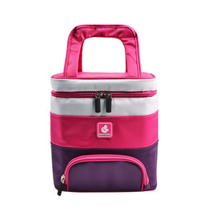 Vente en gros d'usine de sac à dos pour bébés en tissu polyester couleurs personnalisées multifonction sac à langer avec station à langer - Product Image 1