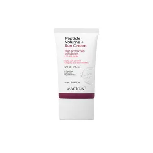 Protection Hot Sale Korean Skin Care Peptide Volume Sun Cream Sunscreen 50mL For Uv Protection