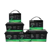 Batterie LiFePO4 à semi-conducteurs 12,8 V 200 Ah 2,56 kWh, remplacement de batterie plomb-acide à décharge profonde, IP68, BMS 50 A avec écran LCD, 6000+ cycles