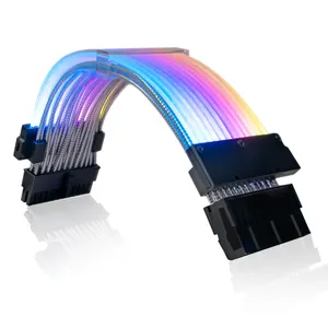 PSU延长线霓虹灯电缆RGB发光二极管条形灯延长线游戏电脑延长线