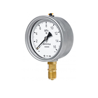HUBEN 16MPa 160bar Pressure Gauge 63mm 100mm Oil Filled Stainless Steel Pressure Indicators 3 Years Warranty OEM Customized