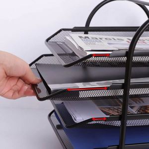 Most Popular A4 Paper Organizer Document File Letter <b>Book</b> Desk Paper Holder Office Accessories 4 Tier Document Trays - Product Image 3