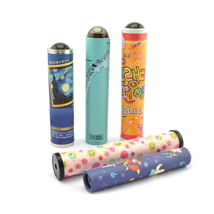 2023 детская бумага с мультяшным рисунком призма, Обучающие игрушки и креативные подарки, калейдоскоп