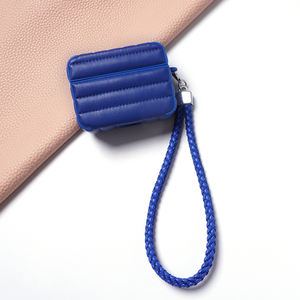 Funda de cuero de lujo para Airpods 2 Gen, funda protectora a prueba de golpes para auriculares Apple Airpods <span class=keywords><strong>Pro</strong></span> con correa para la muñeca - Product Image 5