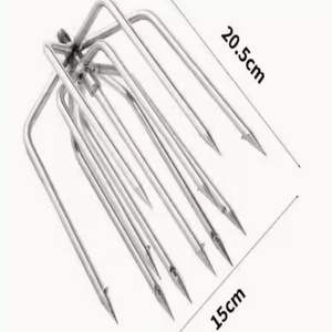 Edelstahl Teleskops tange Stacheldraht Speer kopf Komplett set Gehärteter Verdickter Angels peer Praktisches Angeln - Product Image 1