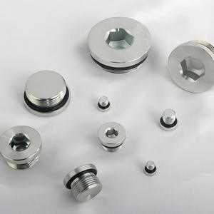 Presse-étoupe 4BN-WD en acier au carbone galvanisé, filetage extérieur, bouchon hexagonal pour tubes britanniques avec joint en caoutchouc pour l'étanchéité - Product Image 1