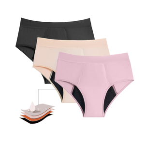 <span class=keywords><strong>Culotte</strong></span> <span class=keywords><strong>menstruelle</strong></span> réutilisable en bambou biologique coloré pour femmes ODMOEM, sous-vêtements menstruels anti-fuites, flux abondant - Product Image 3