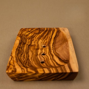 Jabonera con Orificios, Jabonera Rectangular de 13 cm, Canal de Drenaje en <span class=keywords><strong>la</strong></span> Parte Inferior para Mayor Secura, Madera de Alta Calidad, Decorativa - Product Image 4