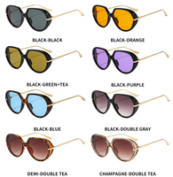 Lunettes de soleil oversize style pilote pour femme, nouveau design 2026, monture épaisse couleur vintage, lunettes de conduite tendance pour homme