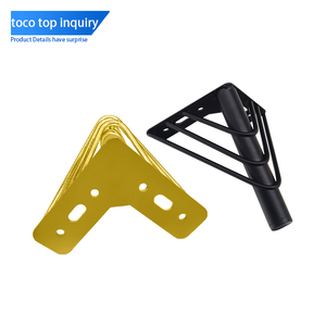 TOCO mobili gambe moderne di lusso laterale comodino panca piedi mobili in metallo dorato armadio letto gambe del divano scava fuori dorato - Product Image 3