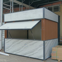 Casa prefabricada portátil contenedor tienda mini tienda contenedor pequeña tienda interior cabina prefabricada portátil restaurante moderno quiosco
