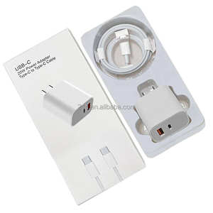 Cable de Carga Rápida PD de 20W, Kit 2 en 1, Cable Tipo-C con Enchufe Universal (EE. UU./UE/RU), Compatible con <span class=keywords><strong>iPhone</strong></span> 17 16/15/14/13/12/<span class=keywords><strong>11</strong></span> Pro Max - Product Image 1