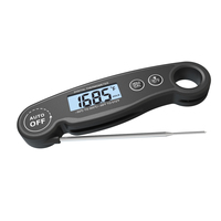 Sonde électronique pliante à lecture instantanée, thermomètre numérique pour la cuisson des aliments, le barbecue, la viande, pour la cuisine, avec rétro-éclairage pour la maison