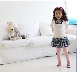 Ensemble de vêtements pour enfants en gros : T-shirt coréen mignon à manches longues avec jupe et pantalon pour petites filles, directement de l'usine chinoise - Product Image 2