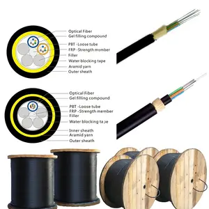 Factory Produce Adss 12 Core All Dielectric Self Support Single Sheath Aerial Optical Fiber Cable 4 To 144 Cores