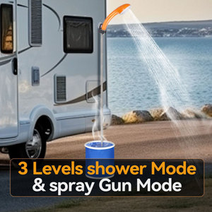 <span class=keywords><strong>Kit</strong></span> de <span class=keywords><strong>pompe</strong></span> de douche électrique Rechargeable d'intérieur extérieur de douche de <span class=keywords><strong>Camping</strong></span> portatif avec affichage de la température pour le lavage d'animaux de compagnie de voiture de randonnée - Product Image 5