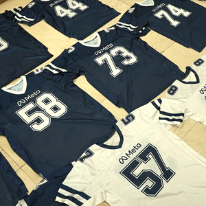 All'ingrosso a buon mercato per adulti ricamati taglie forti retrò maglia da Football americano Nfling magliette da Rugby della squadra - Product Image 1