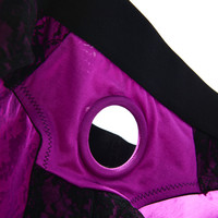 Harnais violet à sangle, 6 tailles, entrejambe ouvert, pour personnes transgenres, grande taille, culotte FTM avec anneau en O, pour emballage STP