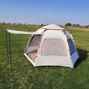 Pop Up <b>Tent</b> <b>Single</b> Layer Polyester 1000mm Waterproof Outdoor Camping Four Seasons Use - Product Image 1
