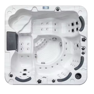 Baignoire à bulles, nouvelle arrivée, 6 personnes, autoportante, moderne, utilisation hôtelière, acrylique, hydromassage, bain à remous, spa extérieur, chaud - Product Image 6