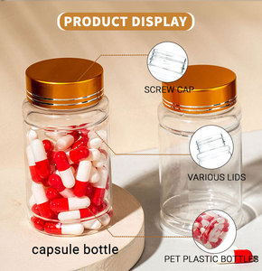 100ml Nhà máy cung cấp trực tiếp con bằng chứng Jar <span class=keywords><strong>Pill</strong></span> chai với an toàn trẻ em cap rõ ràng PE nhựa Capsule chai bao bì - Product Image 3