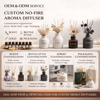 AIKUN 300ml Aroma Terapi Kaca Mewah Buatan Tangan dengan Aroma Khusus Tanpa Api, Hadiah Kelas Atas & Relaksasi Kamar Tidur, Pewangi Tanpa Api