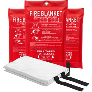 1m x 1m nhà bếp Bình chữa cháy sợi thủy tinh khẩn cấp chăn lửa - Product Image 1