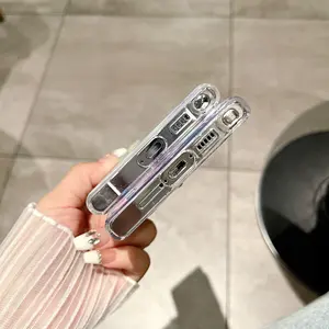 Ốp điện thoại trong suốt họa tiết hoa sang trọng dành cho Samsung A14 A24 A52 A53 A15 A55 S22 S23 S25 S24 Ultra - Product Image 3