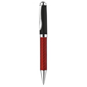 Stylo Bille Sportif Personnalisable 0,5 mm Pointe Métal Fibre de Verre Corps Rouge Encre Noire avec Plume Personnalisée - Product Image 1