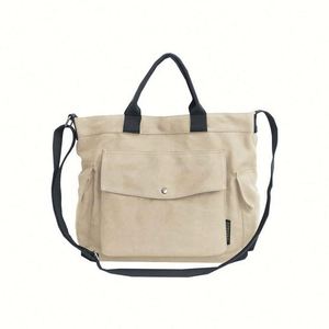 Custom Logo Size Recycled Reusable Plain Blank Organic Calico Cotton Canvas Grocery Shopping Tote <b>Bag</b> - Product Image 2