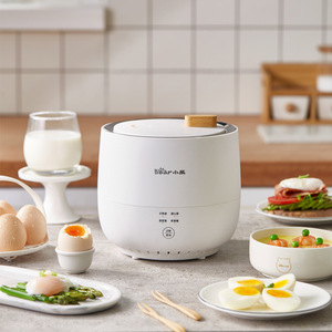 Olla para cocinar huevos Bear ZDQ-B06R2, blanca, con apagado automático, multifuncional, para preparar desayunos - Product Image 1