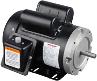 Moteur asynchrone monophasé à couple élevé 115/230V 60Hz IE3 à démarrage direct 1,1 CV certifié NEMA TEFC/ODP/CUS pour pompe agricole