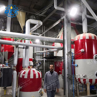 Plantaardige olie destillatie/ontgeuren machine automatische groente olieraffinaderij machine productielijn 10 ton
