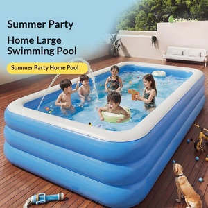 <span class=keywords><strong>Piscina</strong></span> Inflable Ecológica Rectangular Reforzada para Niños, para Uso Familiar, Bebés, Niños Pequeños, en Interiores y Exteriores, <span class=keywords><strong>Piscina</strong></span> Grande y Pequeña - Product Image 1