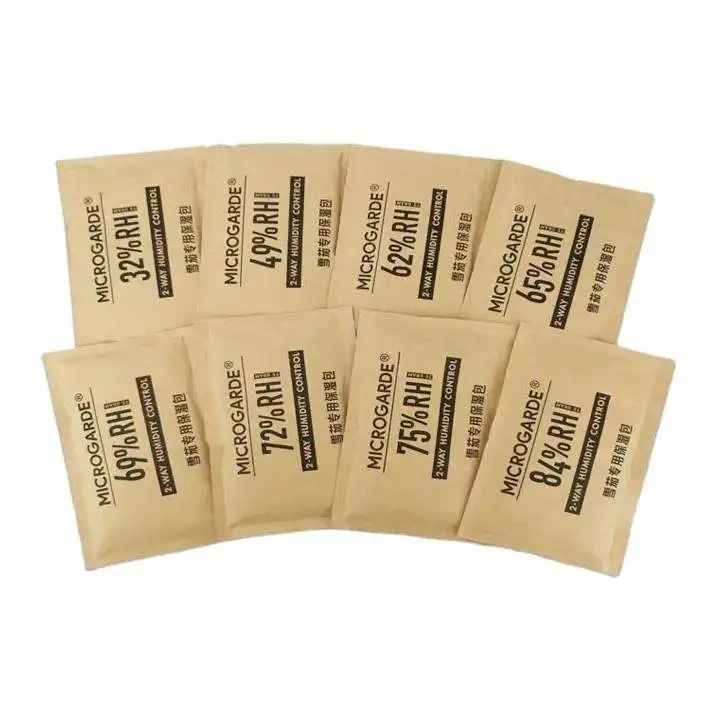 Campione gratuito 10g 75g RH 62% 2 vie scatola di humidor custodia sigari umidità umidità pacco umidificatore borsa per sigari