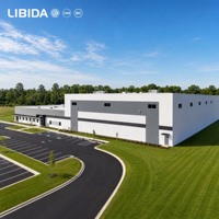 Entrepôt frigorifique en acier, construction à ossature métallique avec panneaux isolants pour usine de transformation alimentaire