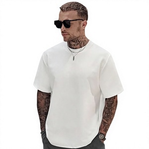 Oversized Men <b>T</b>-<b>Shirt</b> 100% Cotton O-Neck Short Sleeve Blank Tee Casual Wear Solid Color Knitted Jersey Fit Eco-Friendly Bezer - Product Image 5