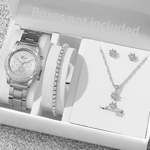 Wholesale Fashion Jewelry Gift <strong>Set</strong> 14K <strong>Gold</strong> Ladies <strong>Watch</strong> Diamond Jewelry <strong>Set</strong> for Women - Product Image 2