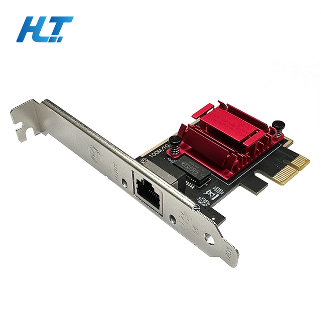 2.5G PCI-E to RJ45 Network Card RTL8125B Chip Gigabit Ethernet PCI Express Network Card 10/100/2500Mbps 1Gbps/2.5Gbps for PC