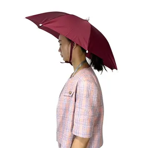 Ovida Faltbarer Regenschirm Hut Regenschirm zum Angeln Wandern Strand Camping Kopf bedeckung Hut Regenschirm zum Angeln