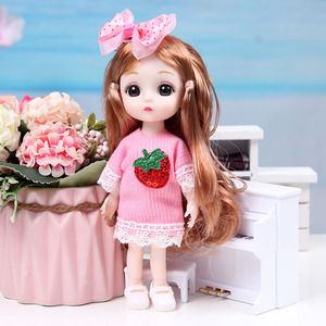 Poupée sirène en vinyle mignonne en PVC, ensemble princesse articulé et interchangeable, cadeau de vacances pour fille - Product Image 6