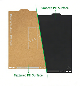 Placa de Construcción PEI de Doble Cara Texturizada y Lisa Bamboo Lab 180*180 mm, Plataforma Flexible para Cama Caliente con Base Magnética para A1 Mini - Product Image 2