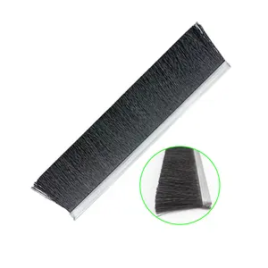 RTS Roll Up Door Sealing Strip Brush Nylon PA6 PP PBT Wave Wire striscia di spazzole antipolvere