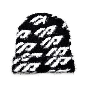 หมวกบีนนี่ถักลายผ้าซาตินมีซับในสำหรับฤดูหนาวออกแบบโลโก้ได้ตามต้องการ - Product Image 2