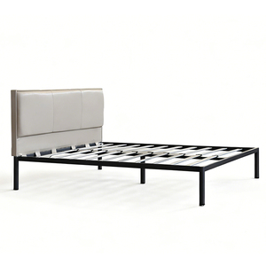 Tête de lit amovible avec <span class=keywords><strong>sommier</strong></span> <span class=keywords><strong>à</strong></span> <span class=keywords><strong>lattes</strong></span>, cadre de lit en métal <span class=keywords><strong>à</strong></span> <span class=keywords><strong>lattes</strong></span>, en bois massif et en fer, tous types en production en gros, directement de l'usine - Product Image 6