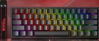 Clavier mécanique à interrupteur magnétique AULA WIN60 HE Standard/WIN60 HE Pro