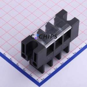 KF37S-13.0-3P Barrier Terminal Block P=13mm Connector ( Barrier Type: With Cover Plate )( Pitch: 13mm )( Construction: 1x3P ) - Product Image 1